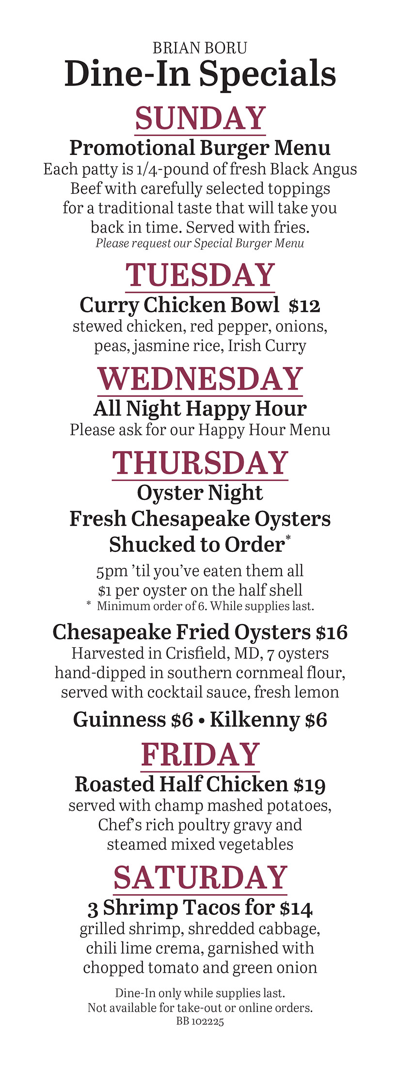 Dine In Specials 102225 BB WEB