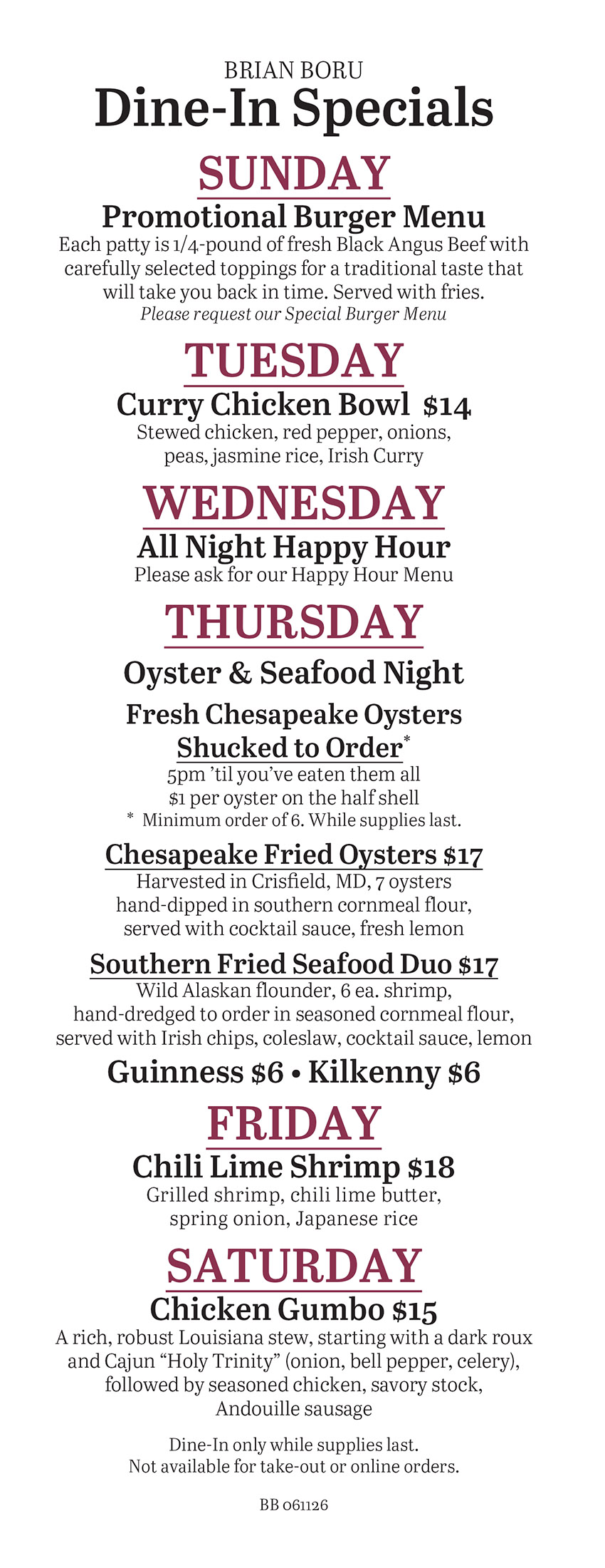 Dine In Specials 102225 BB WEB
